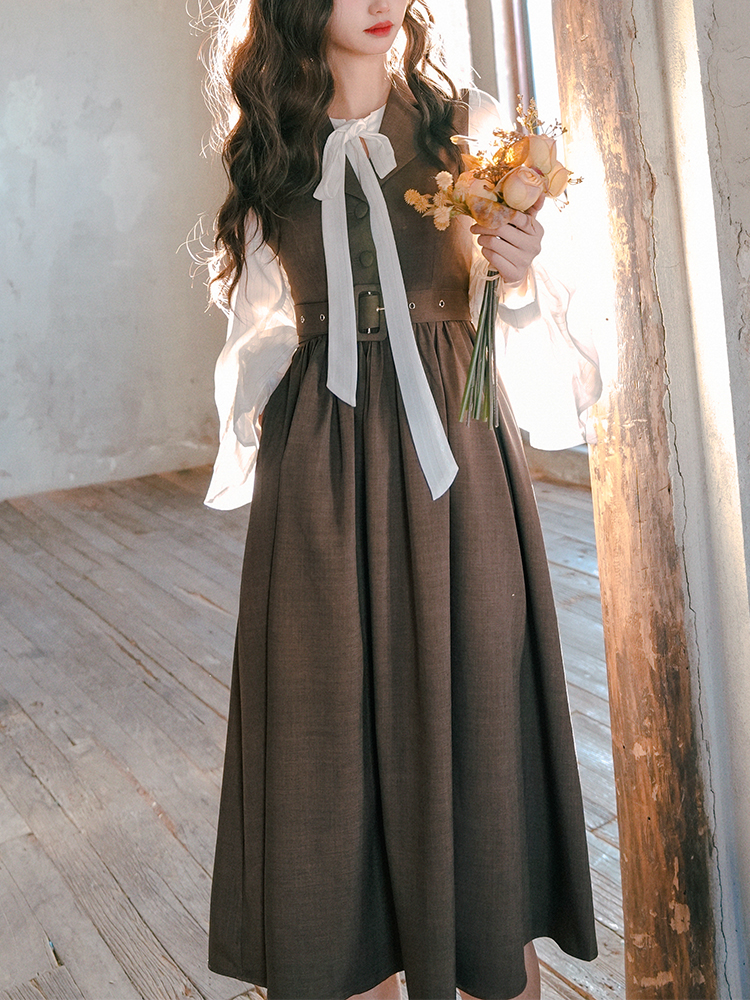 ヴィンテージハイウエストジャンパースカート