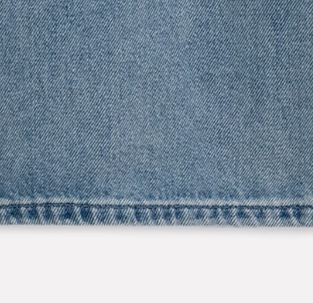 ウエストリボン付きハイウェストジーンズ