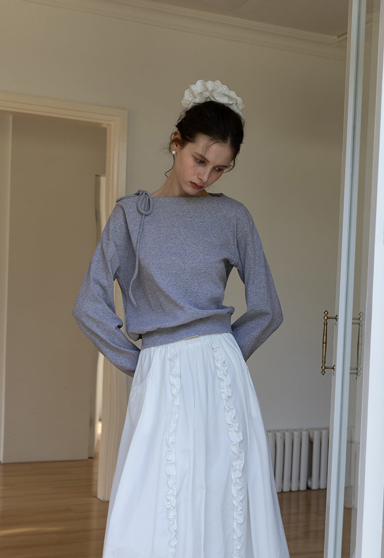 リボンワンショルダートップス