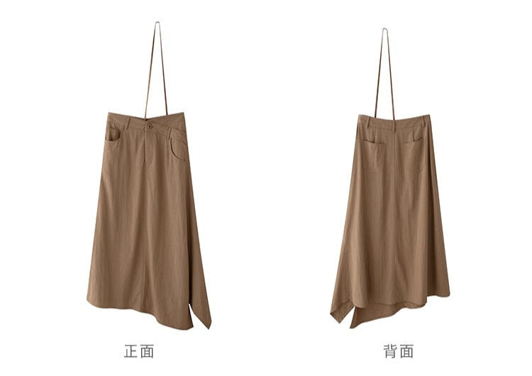 ワンショルダー アシンメトリースカート